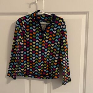 Old Navy Multicolor Heart Pattern Kids Sweatshirt